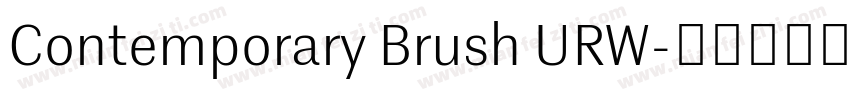 Contemporary Brush URW字体转换